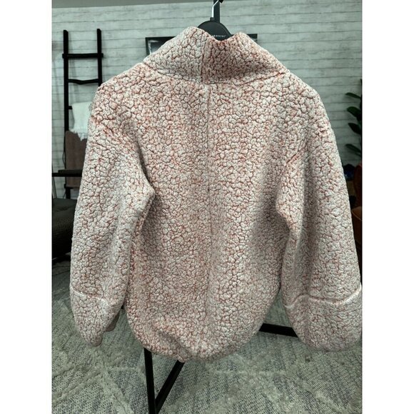 Lululemon Heathered Copper Clay Warmth Restore Sherpa Pullover Womens Size M/L - Picture 3 of 6